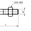 Flachrundschrauben (Schloss-) verzinkt M5 x 45 | Bild 2