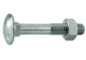 Flachrundschrauben (Schloss-) verzinkt M8 x 160