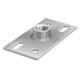 Flamco Befestigungsplatte verzinkt mit 4 Loch 1/2" IG 120 x 60 x 4mm