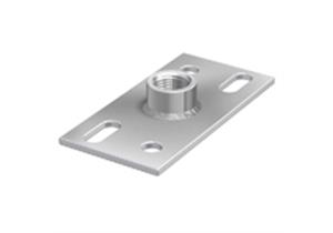 Flamco Befestigungsplatte verzinkt mit 4 Loch 3/4" IG 120 x 60 x 4mm