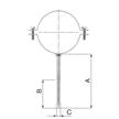 FlamcoFix RSK Rohrschellen mit Holzgewinde verzinkt Ø 110-120 L 120mm | Bild 2