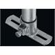 Flansch mit Schlitzplatte (Unterlage) verzinkt 1/2" mit 1 Schraube + Mutter M10 x 20