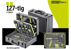 FORTEC AKTION Eco Alu-Werkzeugkoffer 127-tlg. FT30053