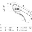 Fortec Druckluft Pistole JWL Air Boy Classic Ø 8 mm mit geradem Rohr 300mm 1/4" IG | Bild 2