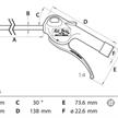 Fortec Druckluft Pistole JWL Air Boy Classic Ø 8 mm mit geradem Rohr 500mm 1/4" IG | Bild 2