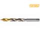 FORTEC Spiralbohrer geschliffen HSS-G Ø 4.1 mm L 75 mm TiN-Stufenspitze Metallbohrer