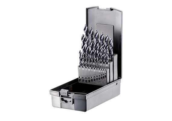 Fortec Spiralbohrer mit TiAIN-Stufenspitze 25-tlg. Ø1 - 13mm x 0.5mm