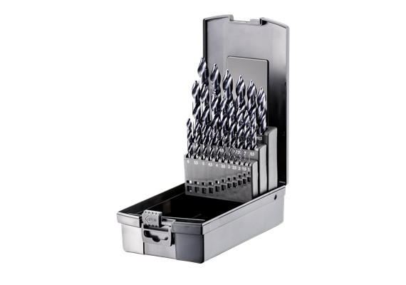 Fortec Spiralbohrer mit TiAIN-Stufenspitze 25-tlg. Ø1 - 13mm x 0.5mm