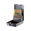 Fortec Spiralbohrer Set FT70006 mit TiN-Stufenspitze 19-tlg. Ø1 - 10mm x 0.5mm - ERN0