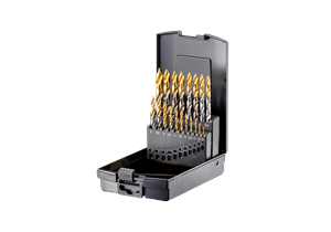 Fortec Spiralbohrer Set FT70006 mit TiN-Stufenspitze 19-tlg. Ø1 - 10mm x 0.5mm - ERN0