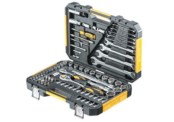 Fortec Steckschlüsselsatz FT30017 1/4" + 1/2" 82-teilig