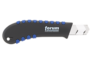 FORUM Cutter 18mm - Griff aus Zink-Druckguss, Klingenführung Stahl
