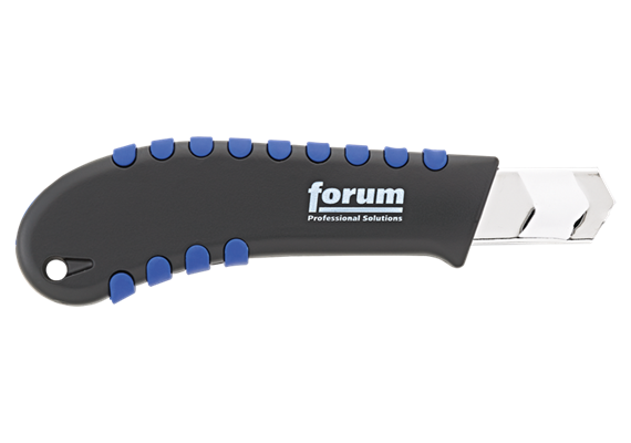 FORUM Cutter 18mm - Griff aus Zink-Druckguss, Klingenführung Stahl