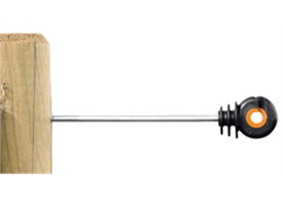 Gallaghe Abstand - Isolator r XDI schwarz/orange mit HOLZGEWINDE 20cm 10Stk. - 053