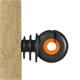 Gallaghe Isolator r XDI schwarz/orange mit Holzgewinde 25Stk.