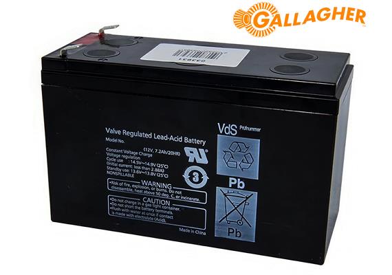 GALLAGHER Akku Ersatz-Batterie 12V 7.2 AH für S100/S200/S400
