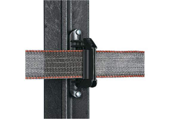 Gallagher Breitband Isolator Super schwarz mit 2 Gummischeiben zum Schutz des - 40mm Bande - 053
