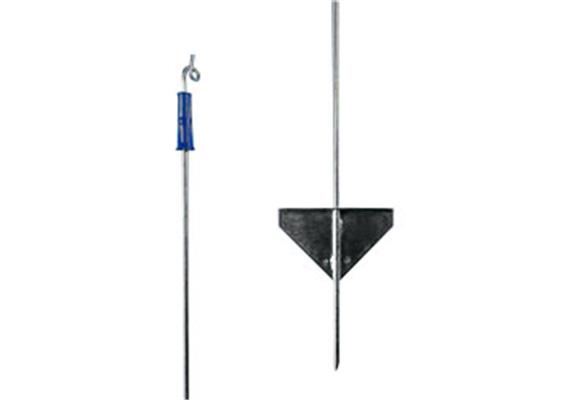 Gallagher Federstahlpfahl mit blauem Spitzenisolator L 1.1 für Zaunhöhe 0.85 m - 053