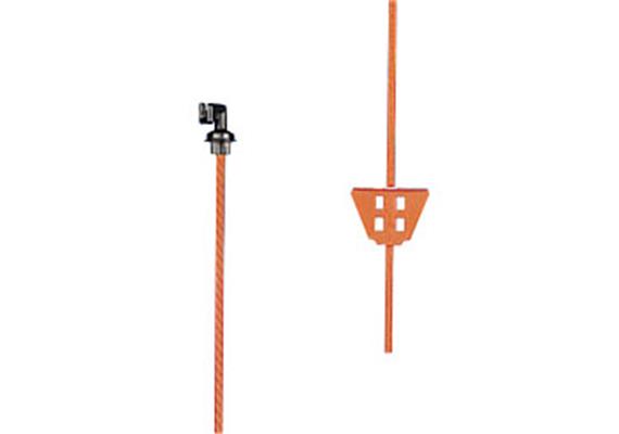 Gallagher Federstahlpfahl oval mit Grossisolator oben L 1.05 für Zaunhöhe 0.85m - 053