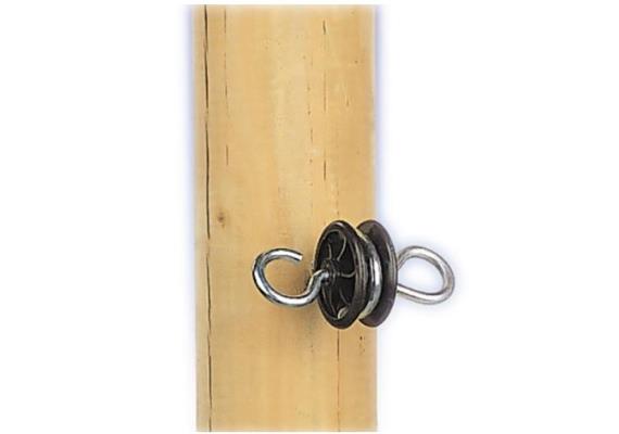 Gallagher Torgriff - Isolator 010738 für zwei Torgriffe mit Holzgewinde, 1Pack mit 4 Stück - 053