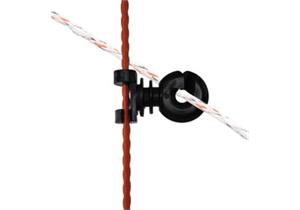 Gallagher Zusatz - Isolator Doppelclip für ovale Pfähle 10Stk. - 053