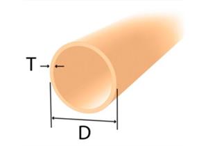 Gas- und Wasserleitungsrohr grundiert rot/braun Ø 1/2" 21.3 x 2.6 mm