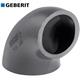 GEBERIT PE Bogen 90° reduziert Ø 50 / 40 mm