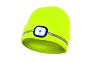 GEBOL LED Kappe mit Reflektionsstreifen, Gelb - WMT