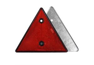 GEKA Dreieckrückstrahler rot mit Metallfassung, ca. 156 mm