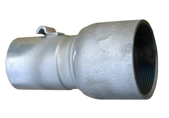 Gewindestutzen Hakenschloss Vaterteil 2 1/2" IG Stahl verzinkt - Kugelkupplung-System
