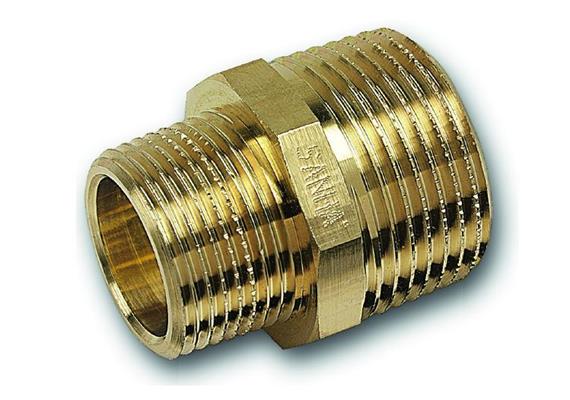+GF+ Doppelnippel Nr. 8245 kurz Siliziumbronze AG 2" x AG 5/4" - NIK