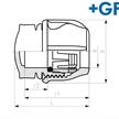 +GF+ iJoint Endkappe Ø 110mm aus PP ND 16 D NBR | Bild 2