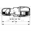 +GF+ iJoint Kupplung reduziert Ø 32 x 25mm aus PP ND 16 D NBR | Bild 2