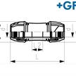 +GF+ iJoint Reparaturkupplung egal Ø 90 x 90mm aus PP ND 16 D NBR | Bild 2