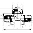 +GF+ iJoint T - Stück 90° egal Ø 110mm aus PP ND 16 D NBR | Bild 2
