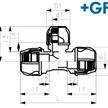 +GF+ iJoint T - Stück 90° Ø 32 x 25 x 32mm aus PP ND 16 D NBR | Bild 2