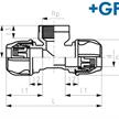 +GF+ iJoint Uebergangs-T 90° mit IG Ø 63 x 5/4" x 63mm aus PP ND 16 D NBR - NIK | Bild 2