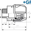 +GF+ iJoint Uebergangskupplung mit AG Ø 75mm x 2" aus PP ND 16 D NBR | Bild 2