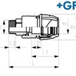+GF+ iJoint Uebergangskupplung mit Messing AG Ø 50mm x 5/4" aus PP ND 16 D NBR | Bild 2