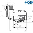 +GF+ iJoint Uebergangswinkel mit AG Ø 20mm x 1/2" aus PP ND 16 D NBR | Bild 2