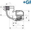 +GF+ iJoint Uebergangswinkel mit IG Ø 40mm x 3/4" aus PP ND 16 D NBR | Bild 2