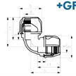 +GF+ iJoint Winkel 90° egal Ø 20 x 20mm aus PP ND 16 D NBR | Bild 2
