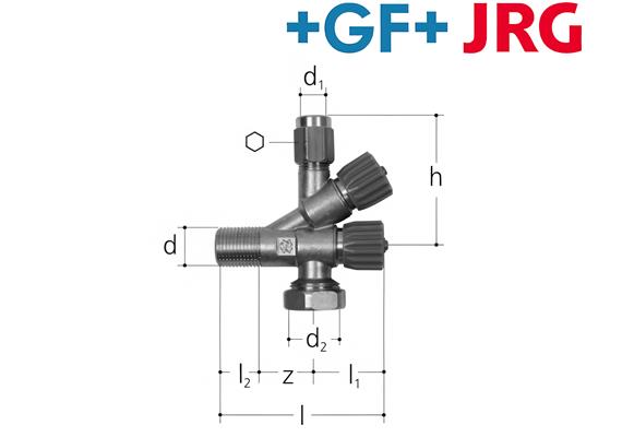 +GF+ JRG Absperr- und Füllventil GN 1/2* DN 15 mm