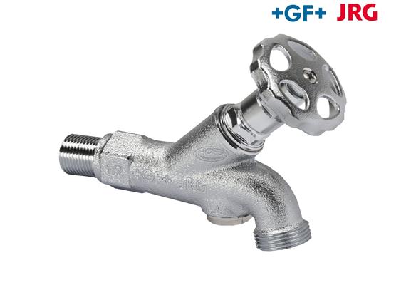 +GF+ JRG Auslaufventil Rotguss 1/2 x 3/4'' mit Handrad Rohrbelüftung