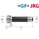 +GF+ JRG Eisenrohrverschraubung aus Messing mit langem AG 5/4 L 165mm 8299