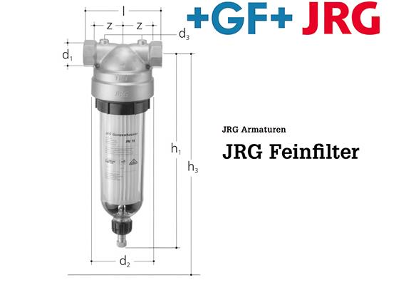 +GF+ JRG Feinfilter 100 µm Rotguss 1" IG DN25 PN16