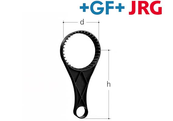+GF+ JRG Feinfilterschlüssel für Gewindering der Filterbecher 1350-1363, 1830-1846