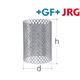 +GF+ JRG Filtereinsatz Edelstahl 3/4" DN20 zu Druckreduzierventi