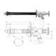 +GF+ JRG frostsicheres Gartenventil ohne Schlauchverschraubung 1/2"für Wand 220 - 498mm