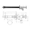 +GF+ JRG frostsicheres Gartenventil ohne Schlauchverschraubung 1/2"für Wand 220 - 498mm